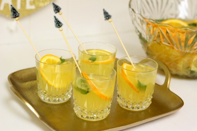 White citrus mint sangria recipe