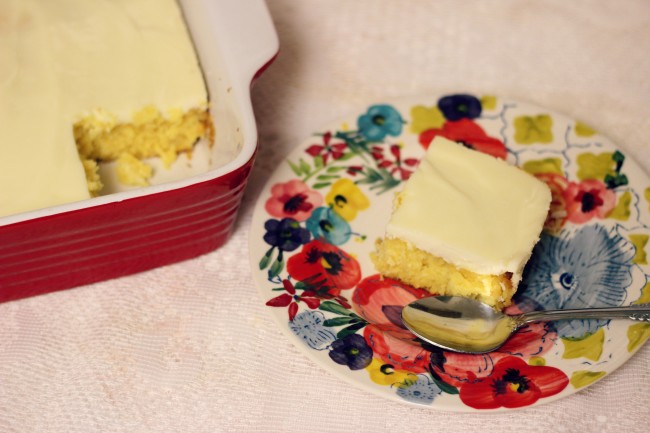 mystery lemon sheet cake