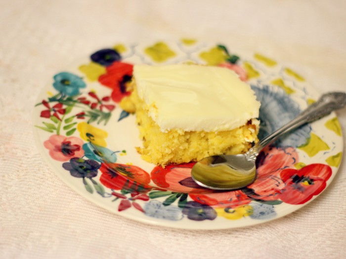 Mystery Lemon Sheet Cake