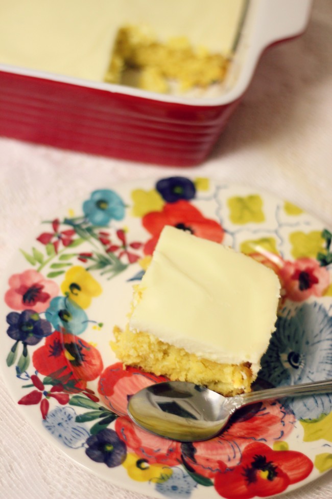 mystery lemon sheet cake