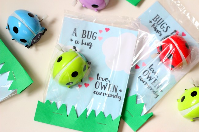 Love Bug Valentines with Free Printable Cards