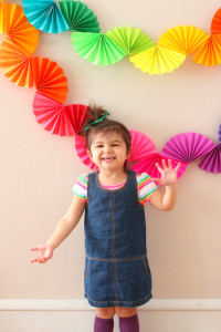 Rainbow Paper Garland - DIY Party Decoration