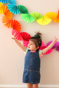 Rainbow Paper Garland - DIY Party Decoration