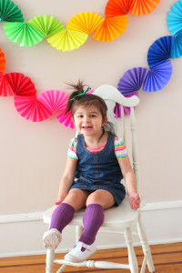 Rainbow Paper Garland - DIY Party Decoration