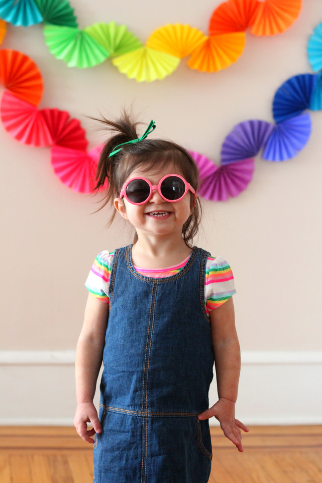 Rainbow Paper Garland - DIY Party Decoration