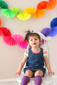 Rainbow Paper Garland - DIY Party Decoration