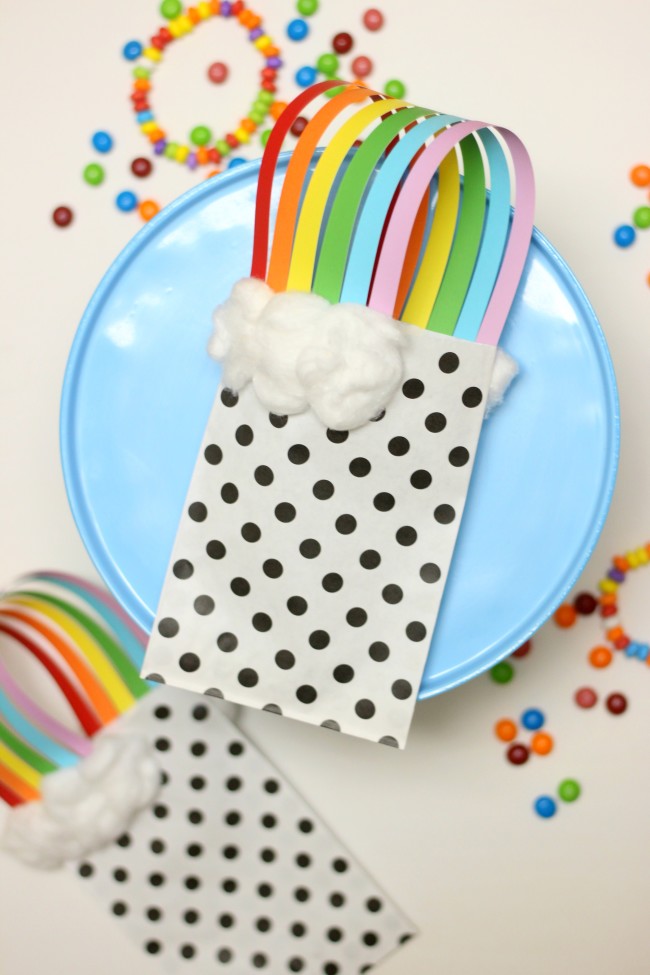 Rainbow Treat Bags for St. Patrick's Day or Rainbow Theme Party Favors