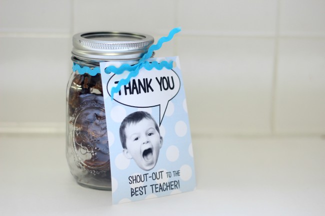 Teacher Appreciation Gift - Shout Out Thank You Card