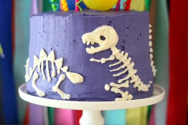 Dinosaur Fossil Birthday Party - a rainbow dino dig celebration!