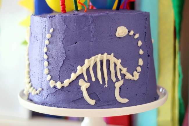 Dinosaur Fossil Party - a rainbow dino dig celebration!