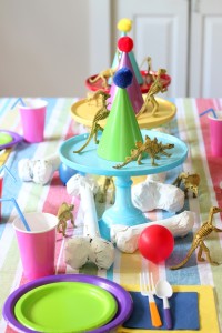 Dinosaur Fossil Birthday Party - a rainbow dino dig celebration!