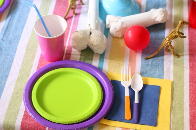 Dinosaur Fossil Birthday Party - a rainbow dino dig celebration!