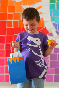 Dinosaur Fossil Birthday Party - a rainbow dino dig celebration!