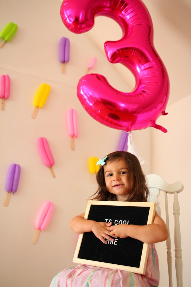 Popsicle Party for Birthday Girl - It's COOL to Be Three!