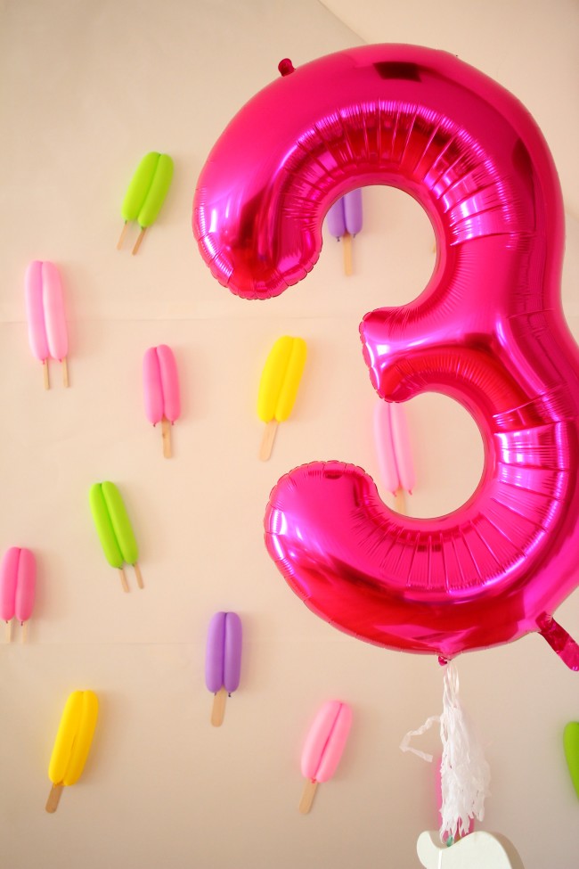 Popsicle Party for Birthday Girl - It's COOL to Be Three!