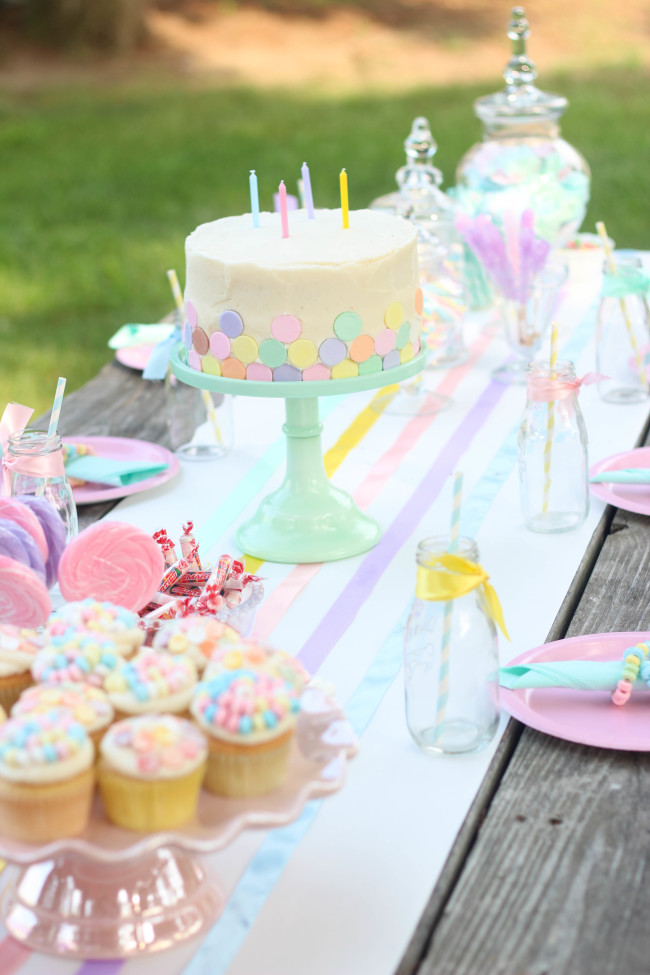 pastel candy birthday party 34