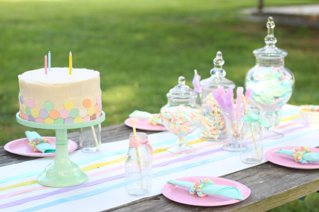 pastel candy birthday party 35