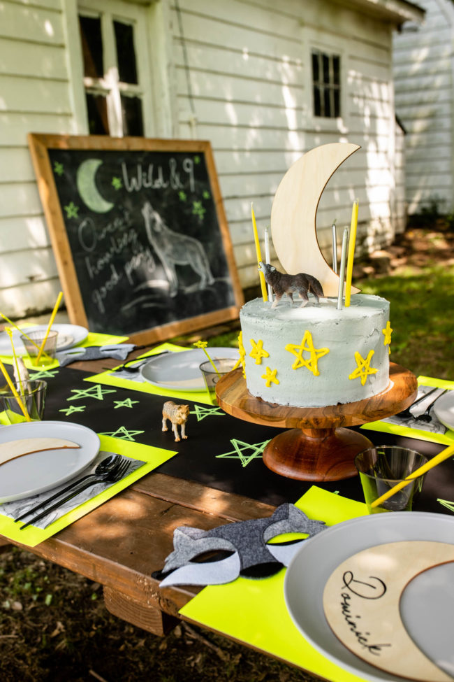 wolf theme birthday party