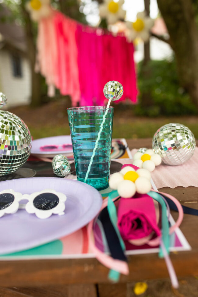 Groovy retro dance party decorations